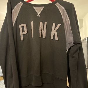 Victoria secret sweater with the pink lettering logo